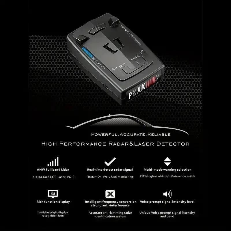 RAD2000 Car Radar Detector for Summer, Fall Car Accessories, Radar Velocimeter with LED Display, 12V Speed Lidar Detector, Voice Alert Car Radar Speedometer, Car Repair Tool, Auto Accessories, Automotive Accessories, Wide Detection Range Detector